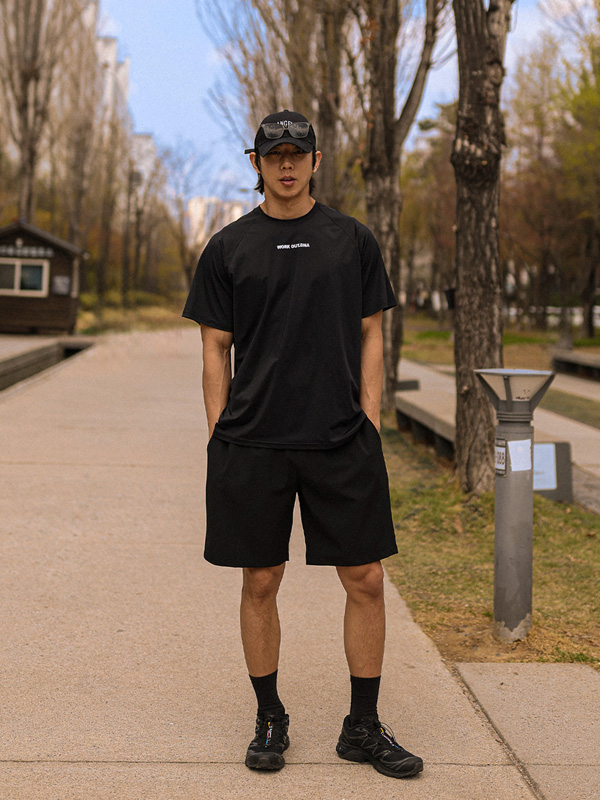 (L-6XL)<BR>바마코니 Functional Short T shirts T026<br><font color="#072c81"><B>[ W.DNA ]</B></font>