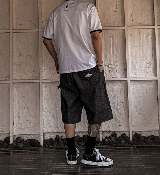 (L-5XL)<BR>푸기카 Bermuda denim banding shorts