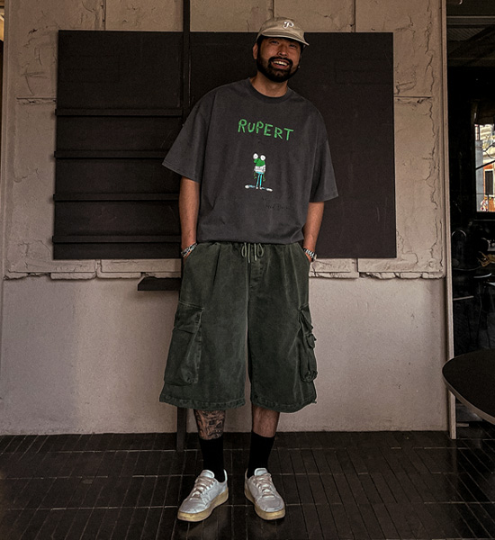 (XL-6XL)<BR>라고닌 pigment Bermuda Shorts