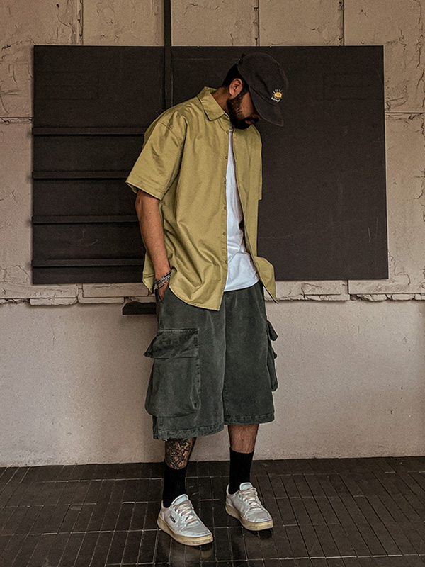 (XL-6XL)<BR>라고닌 pigment Bermuda Shorts