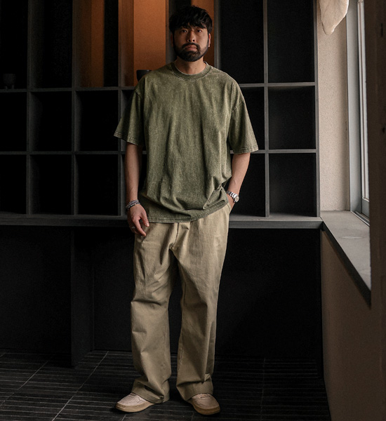 (M-6XL)<br>조나코 pigment Short T shirts