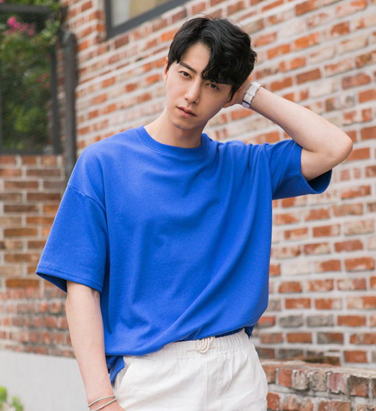 (L-5XL)<br>꼭필요해 Short T shirts<br><font color="#fb5ec9"><B>[1+1]</B></font>