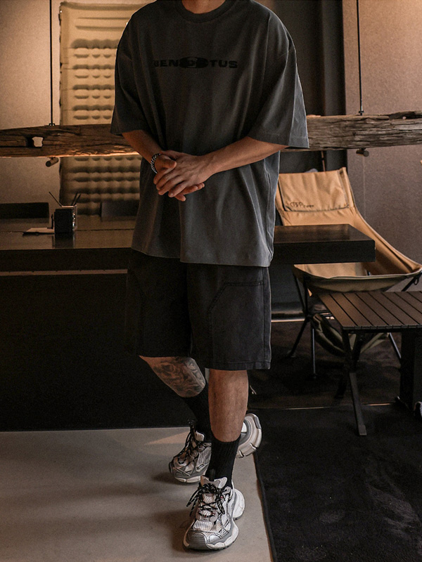 (XL-6XL)<br>벤투스 pigment Short T shirts 3266