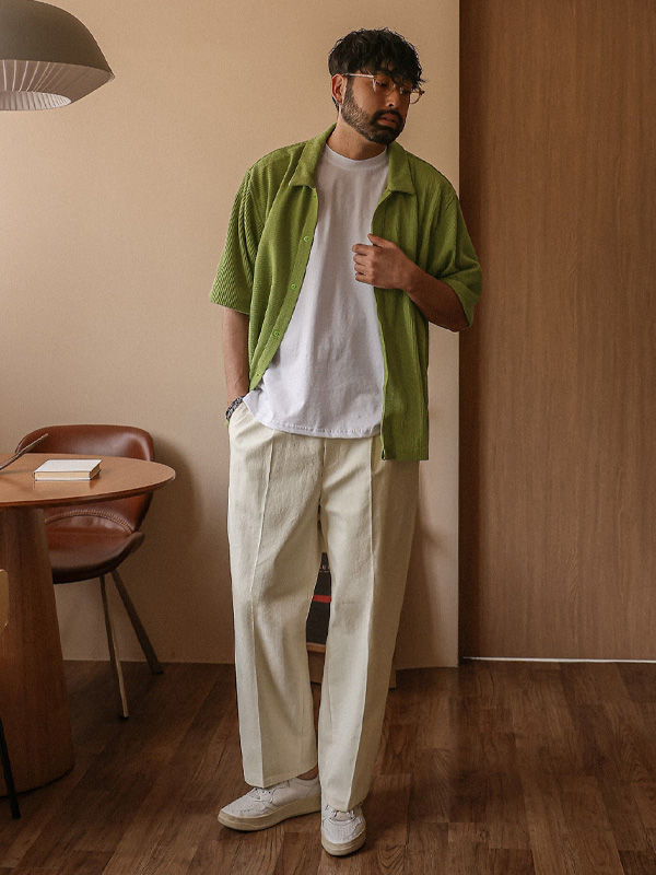 (30-40)<br>노브마코 standard fit banding pants 730