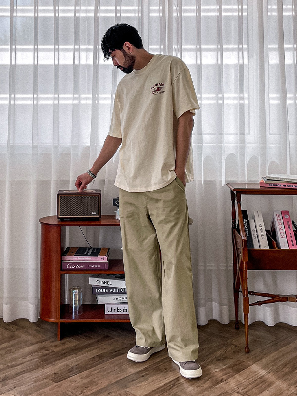 (L-5XL)<BR>노바니차 Semi-wide fit banding pants