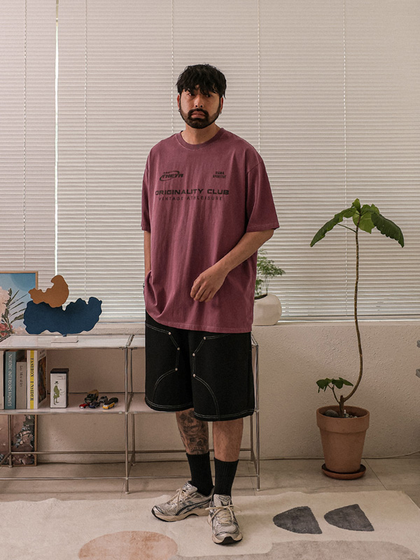 (XL-6XL)<BR>도니키 pigment Short T shirts