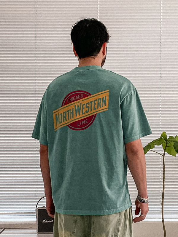 ( XL-6XL)<BR>부키타 pigment Short T shirts