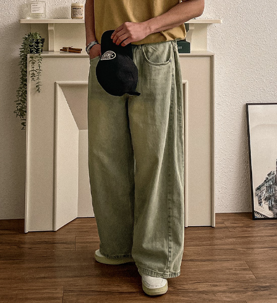 (30-46)<br>카파냐 wide fit denim pants