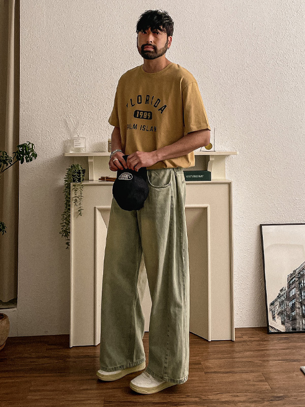 (30-46)<br>카파냐 wide fit denim pants