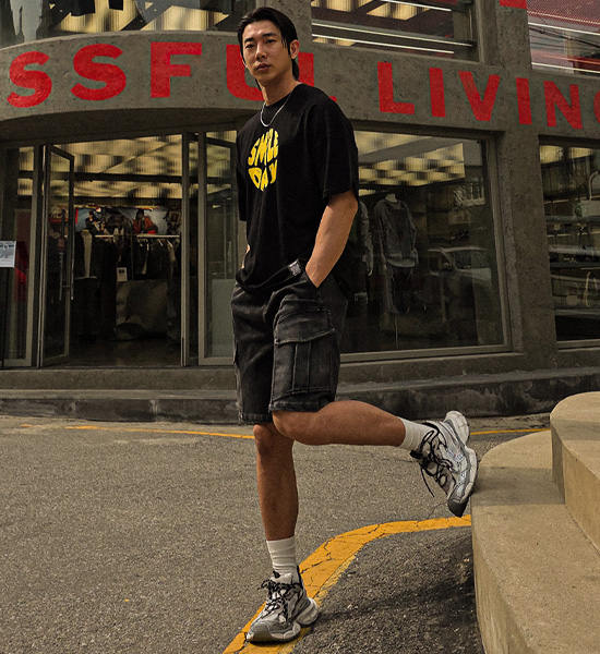 (M-6XL)<br>보이쿠아 cargo banding shorts 8100