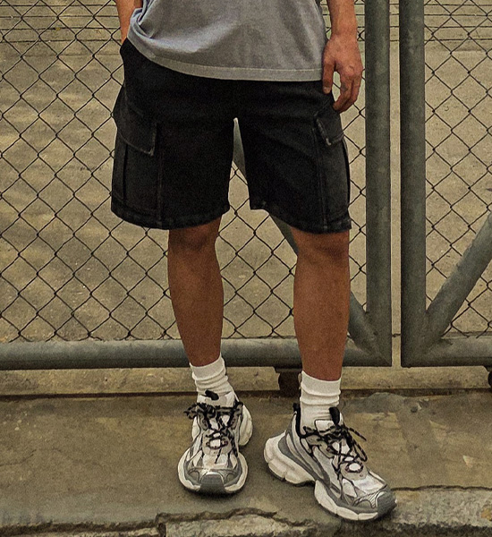 (M-6XL)<br>보이쿠아 cargo banding shorts 8100