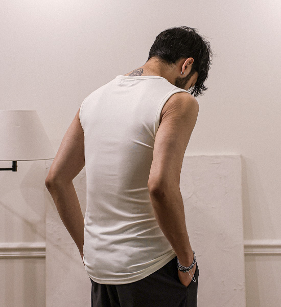 (L-5XL)<br>타노로니 ribbed sleeveless shirt T023