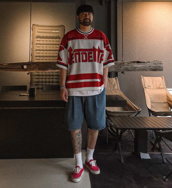 (XL-6XL)<BR>파트로브 short-sleeved knitwear