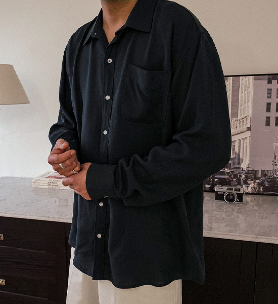 (L-5XL)<br>피아자노 a linen shirt N006