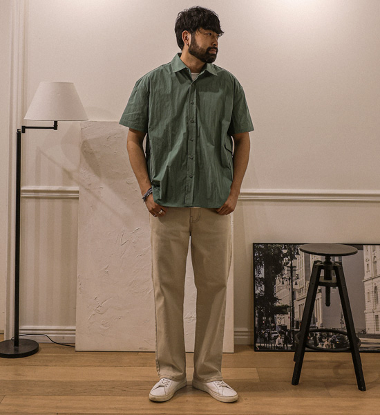 (L-6XL)<BR>로자렌 standard fit cotton pants P006<br><font color="#098a09"><B>Select length (Basic,Long+10cm)</B></font>