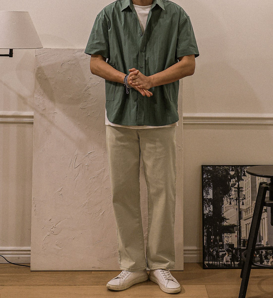 (L-6XL)<BR>로자렌 standard fit cotton pants P006<br><font color="#098a09"><B>Select length (Basic,Long+10cm)</B></font>