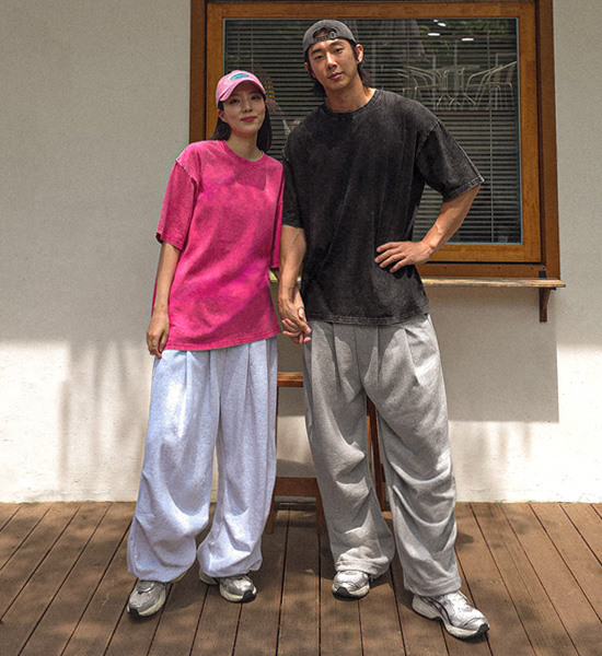 (M-6XL)<br>조나코 pigment Short T shirts