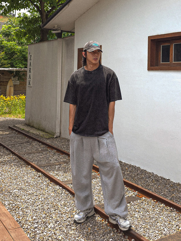 (M-6XL)<br>조나코 pigment Short T shirts