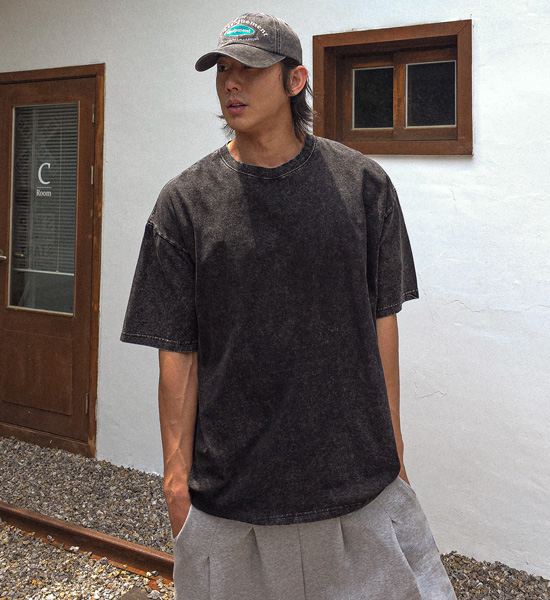(M-6XL)<br>조나코 pigment Short T shirts