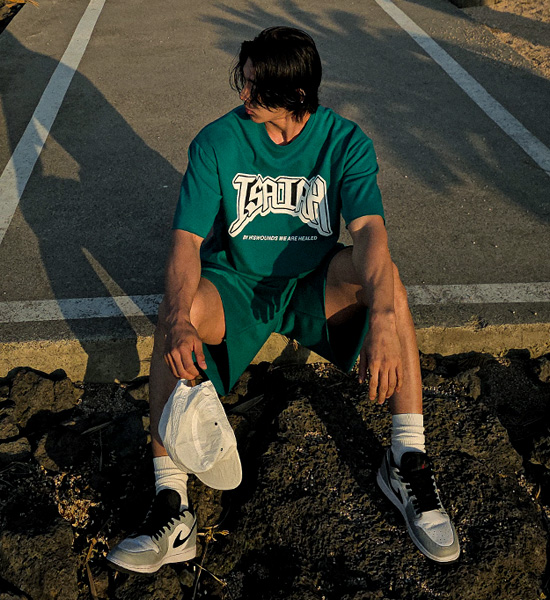 (L-5XL)<BR>포토코미 Short T shirts