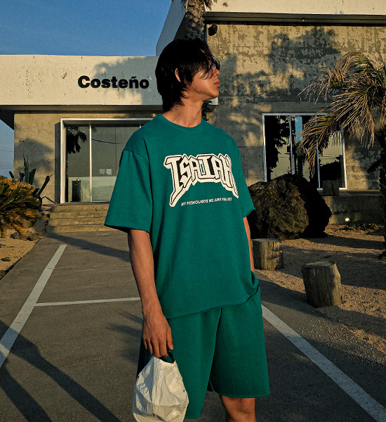 (L-5XL)<BR>포토코미 Short T shirts