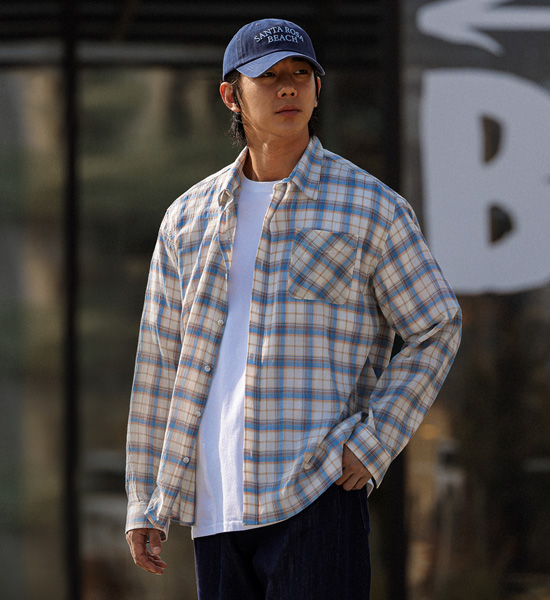 (L-5XL)<br>라드머노 checkered shirt N014