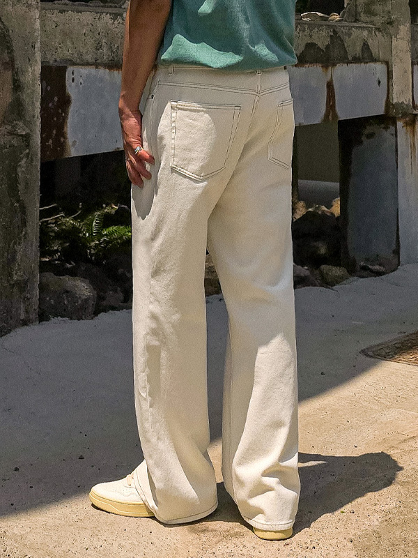 (S-5XL)<BR>하멜린 Semi-wide fit cotton pants D586