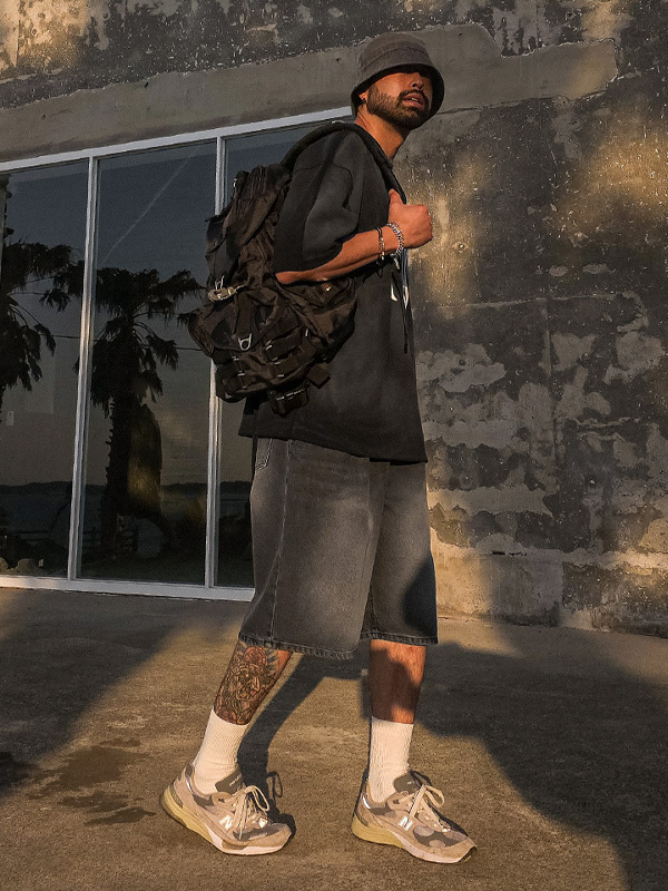 (XL-6XL)<br>크루노프 Bermuda denim banding shorts 40