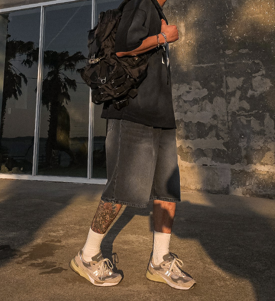 (XL-6XL)<br>크루노프 Bermuda denim banding shorts 40