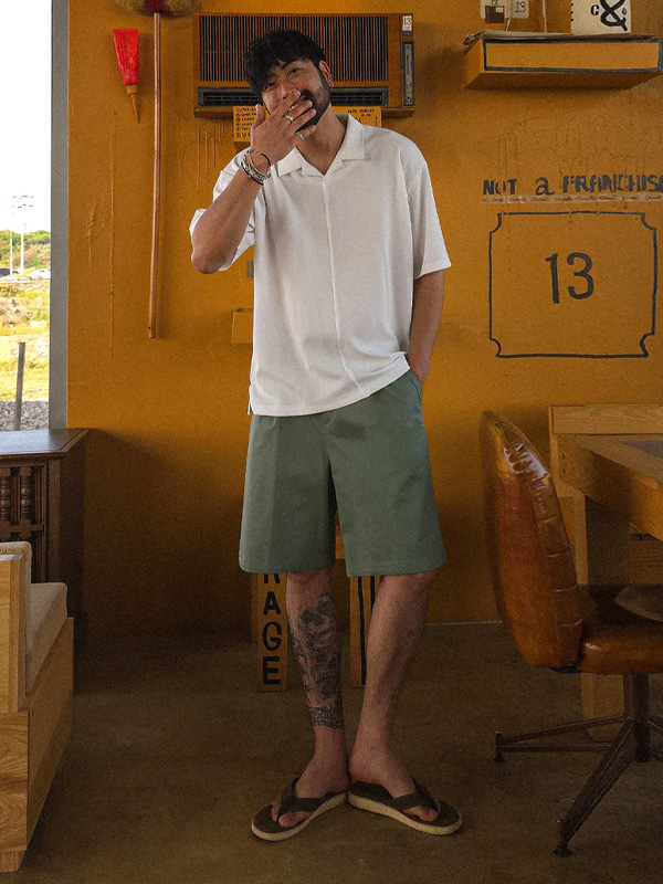 (S-5XL)<BR>할프빌 Back banding Shorts S95