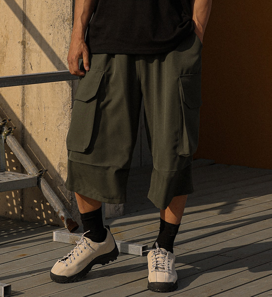 (XL-6XL)<BR>미슈콜 Bermuda cargo banding shorts