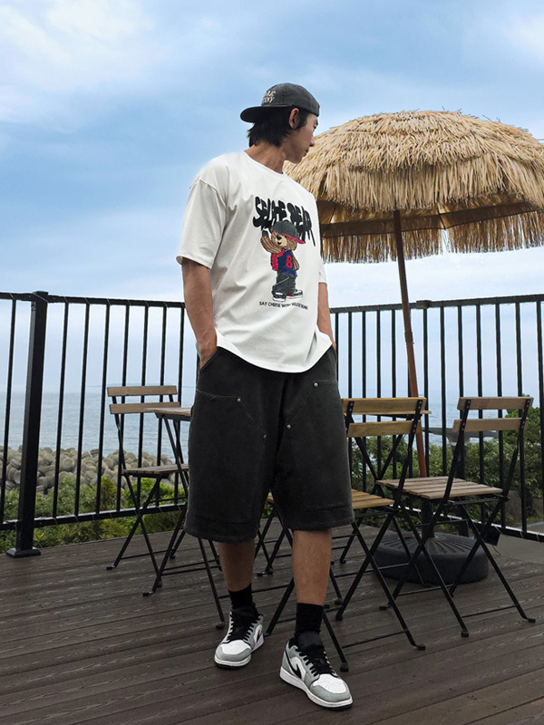 (L-5XL)<br>셀피베어 Short T shirts
