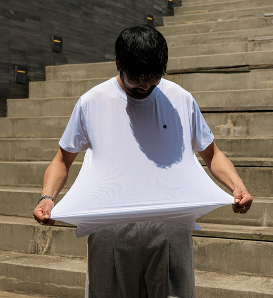 (L-6XL)<br>판타노즈 Functional mesh short-sleeved T-shirt T028<br><font color="#072c81"><B>[ W.DNA ]</B></font>