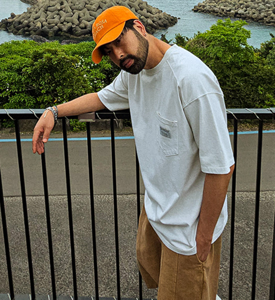 (L-5XL)<BR>루아코 pigment incised short-sleeved T-shirt T016