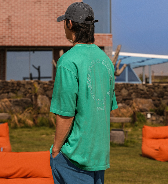 (XL-6XL)<BR>차스코무 pigment Short T shirts