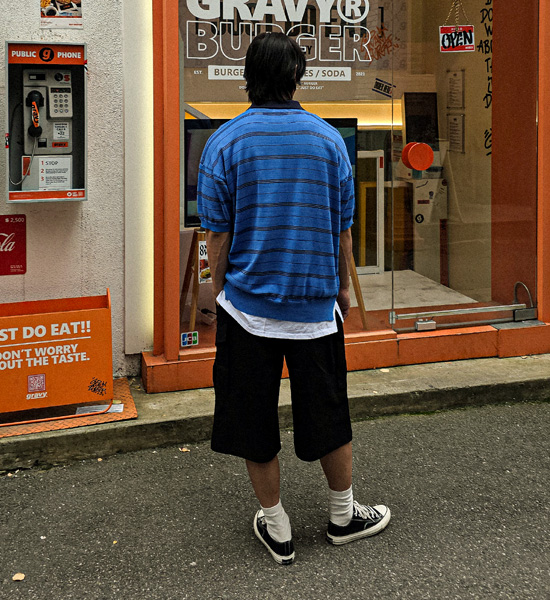 (L-5XL)<BR>야슈타 7부 cargo banding shorts