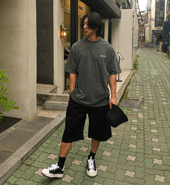 (L-5XL)<BR>야슈타 7부 cargo banding shorts