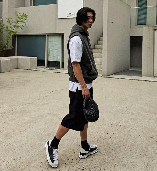 (L-5XL)<BR>야슈타 7부 cargo banding shorts