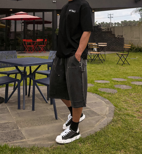 (XL-6XL)<br>그란하 pigment Bermuda Banding Shorts P007