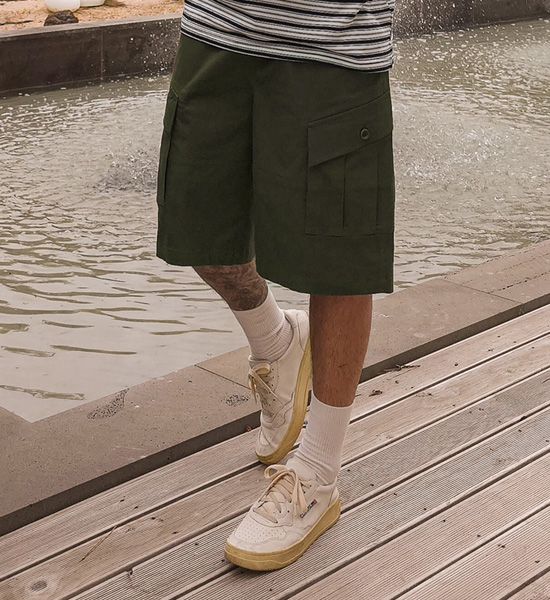 (L-5XL)<BR>마치티니 6부 cargo banding shorts