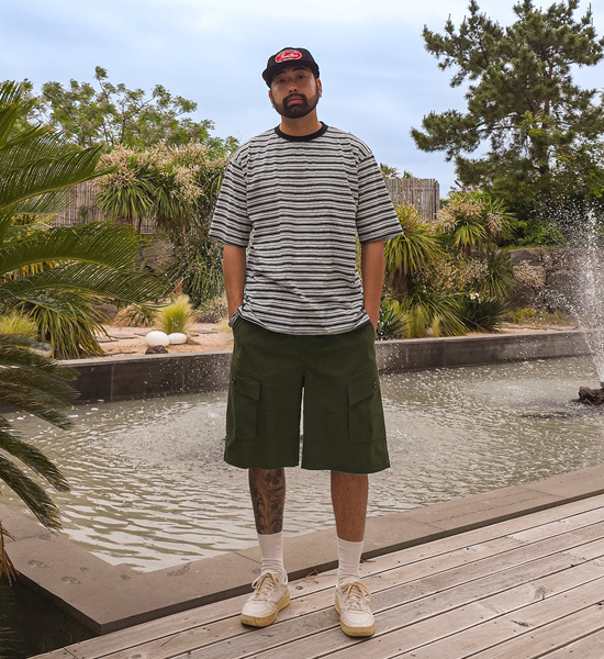 (L-5XL)<BR>마치티니 6부 cargo banding shorts