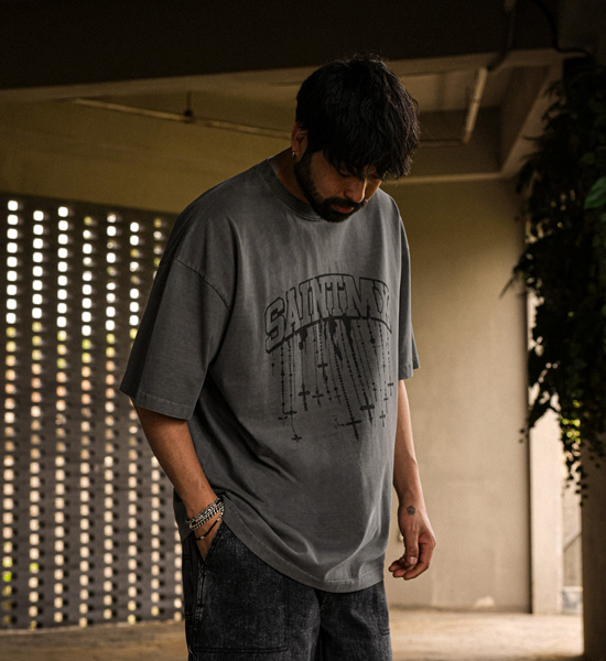 (XL-6XL)<br>킨도니 pigment Short T shirts