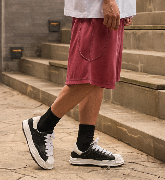 (XL-6XL)<BR>밀킨빌 pigment  Bermuda Banding Shorts