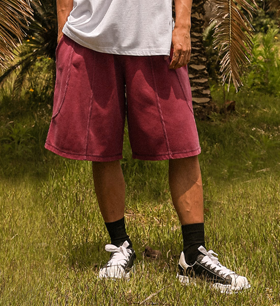 (XL-6XL)<BR>밀킨빌 pigment  Bermuda Banding Shorts