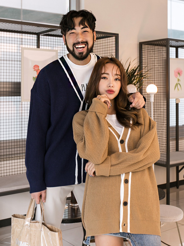 (L-5XL)<BR>마이네임 Cardigan
