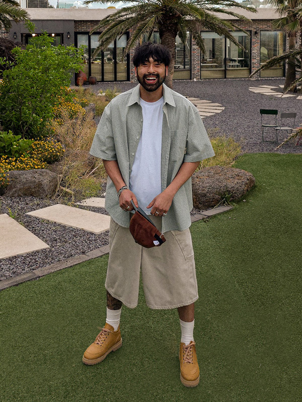 (S-5XL)<BR>그라소 Bermuda Shorts D584