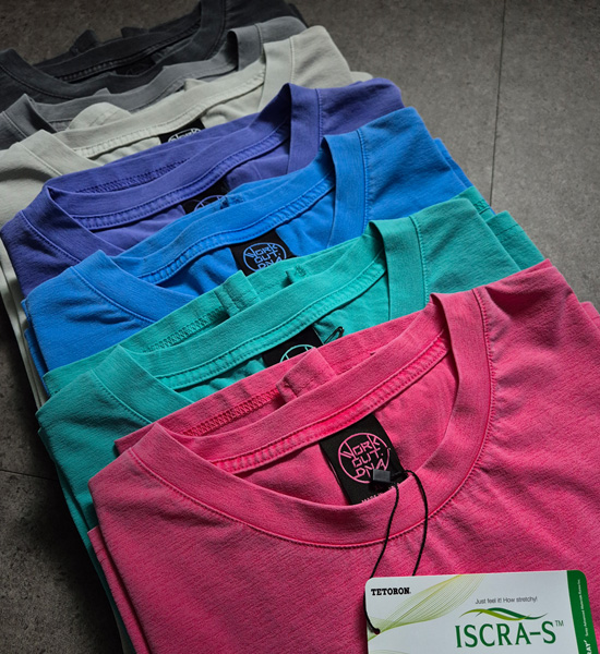 (XL-6XL)<br>포모나 pigment Short T shirts T027<br><font color="#072c81"><B>【 W.DNA 】</B></font>