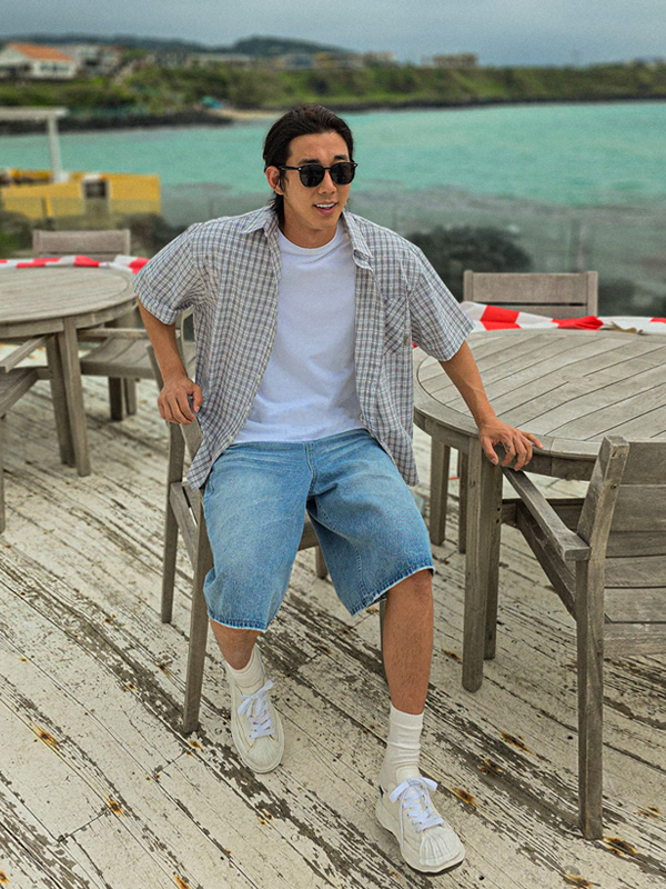 (XL-6XL)<BR>스비트 checkered short-sleeved shirt N010