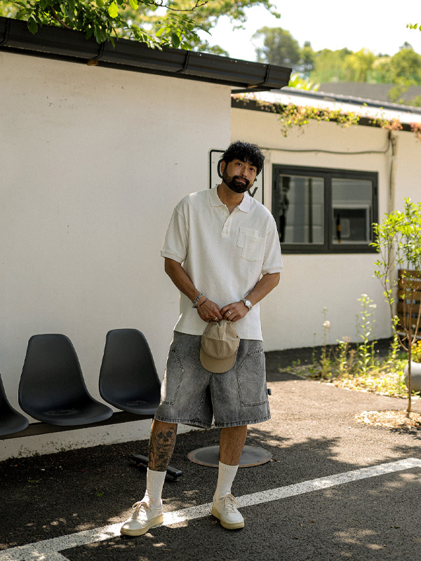 (L-6XL)<br>보르보르 denim banding shorts 40628