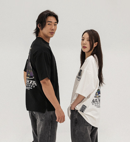 (L-5XL)<BR>루드차 Short T shirts